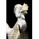 Pair of Solid Silver Roosters. Antique. Spain, Circa 1950