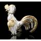 Pair of Solid Silver Roosters. Antique. Spain, Circa 1950