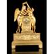 Antique Mantel Clock. Gilt Bronze. France, 1850