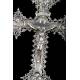 Antique Silver Hanging Cross, Circa 1930.