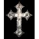 Antique Silver Hanging Cross, Circa 1930.