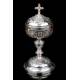 France, Antique Silver Ciborium. S. XIX