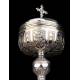 France, Antique Silver Ciborium. S. XIX