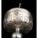 France, Antique Silver Ciborium. S. XIX