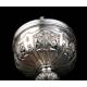 Delicate Antique Silver Ciborium, S. XIX