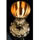 Antique Solid Silver Chalice with original case. France, XIX Century