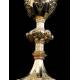 Antique Solid Silver Chalice with original case. France, XIX Century