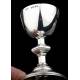 Rare and Antique Travel Chalice. Solid Silver. England 1855