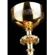 Antique Gilt Silver Goblet, France. France. 19th Century