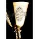 Antique Solid Silver Gilt Chalice. France, Circa 1900