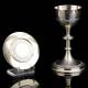 Antique Solid Silver Chalice and Case. France, Circa 1900