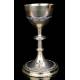 Antique Solid Silver Chalice and Case. France, Circa 1900