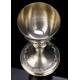 Antique Solid Silver Chalice and Case. France, Circa 1900