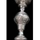 Precious Antique Silver Chalice with Paten and Case. France, XIX Century