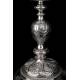 Antique Solid Silver Chalice, Paten and Case. Paris, France 1819-1838