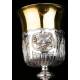 Antique Solid Silver Chalice, Paten and Case. Paris, France 1819-1838