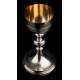 Antique Silver Chalice with Royal Diamonds. France, Circa 1900