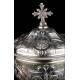 Antique Liturgical Ciborium. Silver. France S. XIX