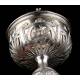 Antique Liturgical Ciborium. Silver. France S. XIX