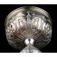 Antique Liturgical Ciborium. Silver. France S. XIX