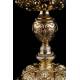 Spectacular Antique Solid Silver Gilded Ciborium. France XIX Century