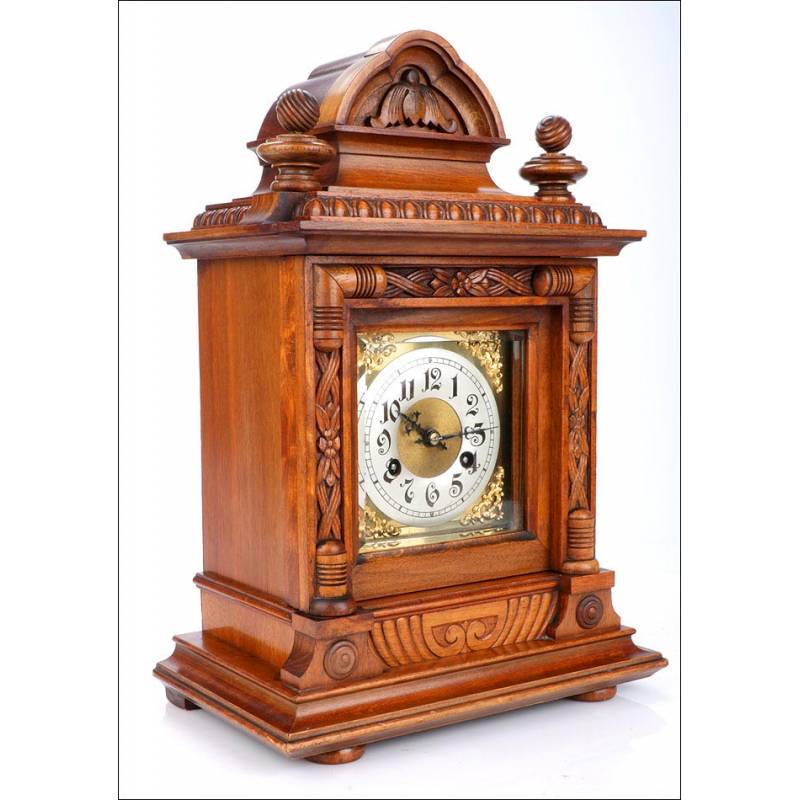 Beautiful antique Junghans antique mantel clock. Germany 1907