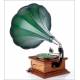 Antique Spanish Gramophone His Master's Voice Modelo 4. Spain, 1925