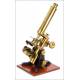 Antique English Compound Microscope. England, Circa 1890