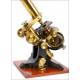 Antique English Compound Microscope. England, Circa 1890