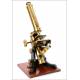 Antique English Compound Microscope. England, Circa 1890