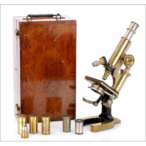 Antique C. Reichter Microscope. Austria, Circa 1890