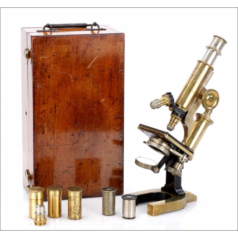 Antique C. Reichter Microscope. Austria, Circa 1890