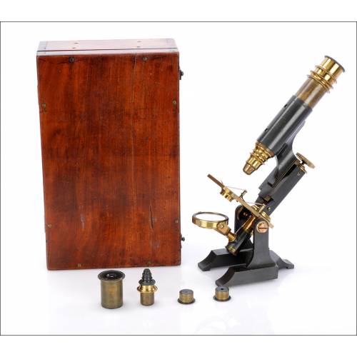 Antique English Compound Microscope. England, Circa 1880