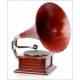 Antique British His Master's Voice Gramophone. Model 2. England, Circa 1910