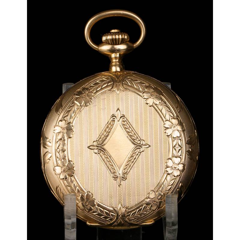 Saboneta Omega Antique Omega Pocket Watch in 18K Solid Gold