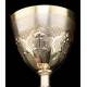 Antique Chalice of Solid Silver Gilt. France, Circa 1900