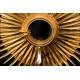 Antique Monstrance in Gilded Brass. Evangelists. France S. XIX