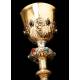 Precious Antique Chalice, Favier Brothers. France, Circa 1900