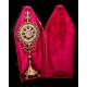 Antique Neogothic Monstrance. Silver, Gold, Diamonds, Rubies, Pearls and Lapis Lazuli. 1855