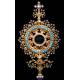 Antique Neogothic Monstrance. Silver, Gold, Diamonds, Rubies, Pearls and Lapis Lazuli. 1855