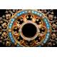 Antique Neogothic Monstrance. Silver, Gold, Diamonds, Rubies, Pearls and Lapis Lazuli. 1855