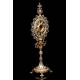 Antique Neogothic Monstrance. Silver, Gold, Diamonds, Rubies, Pearls and Lapis Lazuli. 1855