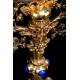 Antique Neogothic Monstrance. Silver, Gold, Diamonds, Rubies, Pearls and Lapis Lazuli. 1855