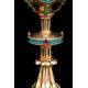 Antique Chalice in Gilded Silver and Enamel, by Louis Guillat. Lyon, France. XIX CENTURY.