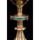 Antique Chalice in Gilded Silver and Enamel, by Louis Guillat. Lyon, France. XIX CENTURY.