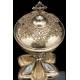 Antique Ciborium in Gilt Silver and Enamels. Louis Guillat. Lyon, France, Circa 1900