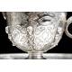 Antique Peruvian Solid Silver Pitcher and Tray, 2,470 Kg. Peru, S. XIX