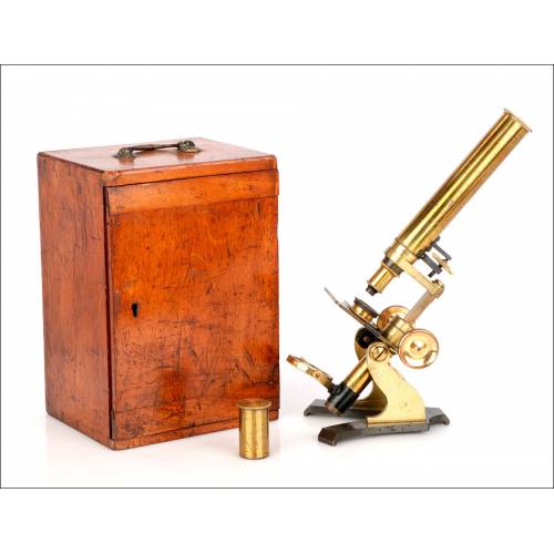 Antique Steward Microscope, London. England, C. 1880