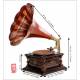 Antique Banus Gramophone with Wooden Horn Spain. 1925