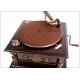 Antique Banus Gramophone with Wooden Horn Spain. 1925